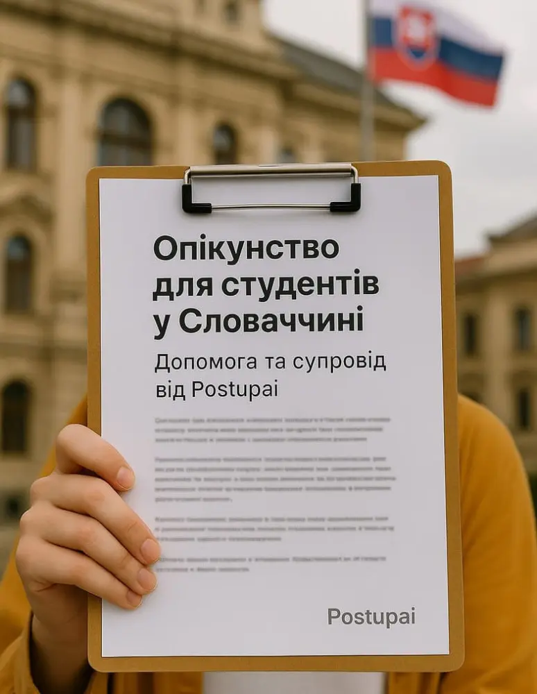 Опікунство для студентів до 18 років у Словаччині