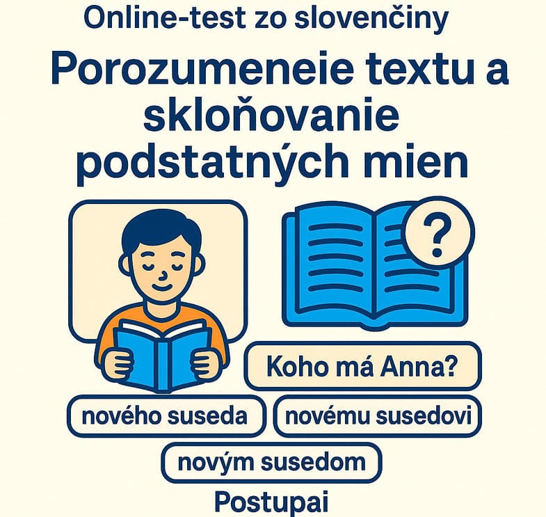 Понимание текста + склонение существительных